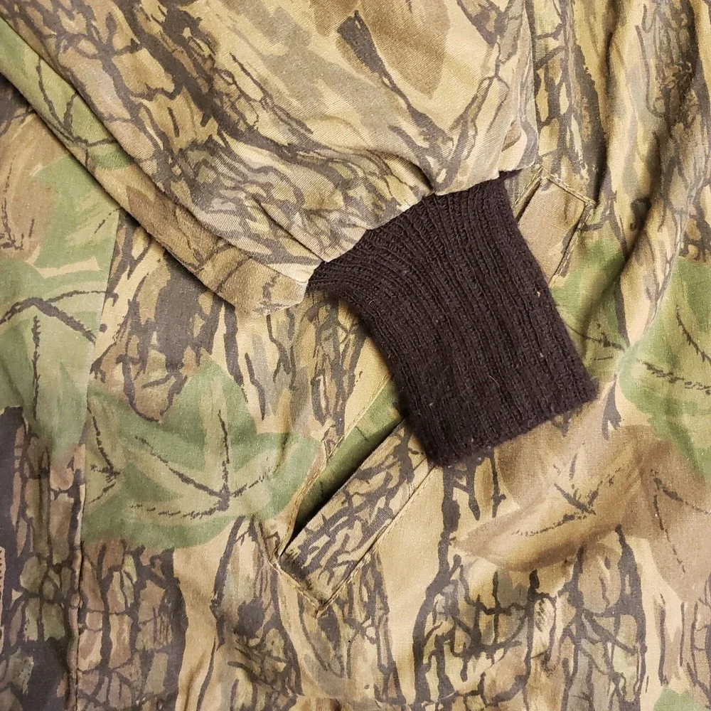 VTG All Weather Trebark Camo Jacket Mens Medium Long Sleeve Hunting Made In USA
